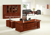 Wooden Veneer Executive Table / Chinese Manager Desk Furniture / Modern Computer Desk