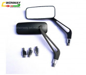 Ww-7507 CNC Alloy Rear-View Mirror Set, Motorcycle Mirror, Motorcycle Part