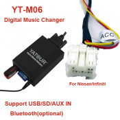 Yatour Digital Music Changer Yt-M06 for Nissan>Original Car Audio USB/SD/Aux Kit with Bluetooth Kit