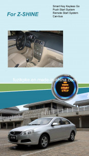 Z-Shine Entry Keyless Go Smart Key Push Button Remote Start Can-Bus Alarm for Chana