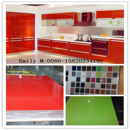 18mm Zhuv Glossy MDF for Kitchen Cabinet Door (ZH-935)