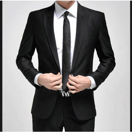 1button Slim Fit Men's Fashion Business Suit