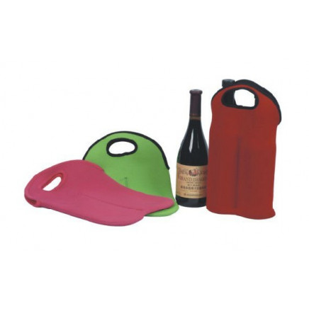 2 Bottle Wine Neoprene Themal Ice Insulated Cooler Bag