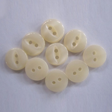 2 Holes Pearl Resin Shirt Button Has Fish Eye