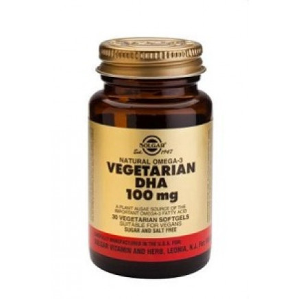 Natural Omega-3 Vegetarian DHA 100 mg Softgels	