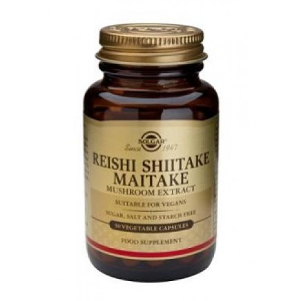 Reishi Shiitake Maitake Mushroom Extract Vegetable Capsules