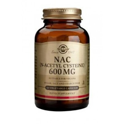 NAC (N-Acetyl Cysteine) 600 mg Vegetable Capsules 