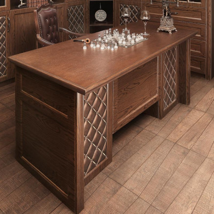 2014 Oppein Antique Brown Wooden Office Desk (ST21418)