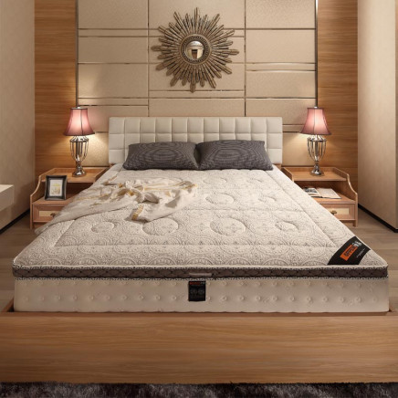 2014 Oppein Exquisite Melamine Bed with Mattress (OCH61414A)