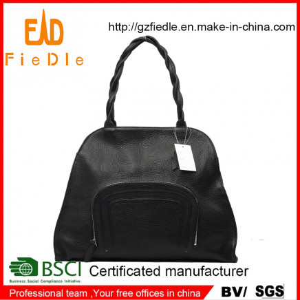 2014 Top Quality Pebble Grain Cow Genuine Leather Handbag (J1072-A1645)