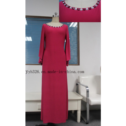2014 Yyh Women Fashion Red Maxi Muslim Dress