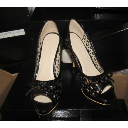 2015 Fashion Peep Toe High Heel Dress Shoes (HCY02-1487)