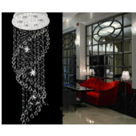 2015 Fashion Style Spiral Down Crystal Chandelier Lamp