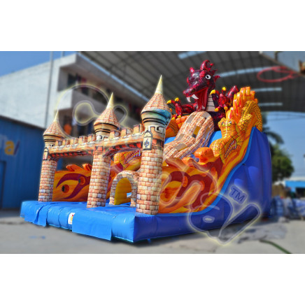 2015 New Design Devil Dragon Inflatable Slide Chsl476