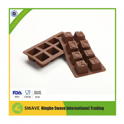 2015 New Design Novelty Silicone Chocolate Ice Mold / Cake Mold (FDA, LFGB, SGS approved)