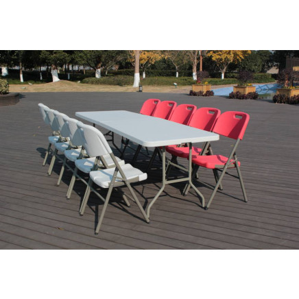 240cm Rectangle Banquet Fold-in-Hlaf Table