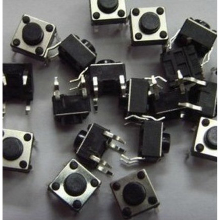 100pcs Tact Switch Micro Push Button Bend 4pin 6x6x4.3mm