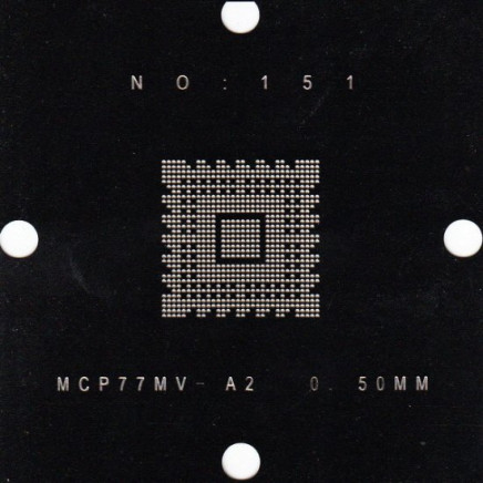 MCP77MV-A2 Stencil 80x80mm