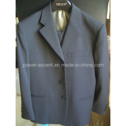3button Stripy Wedding Event Boys Formal Suit