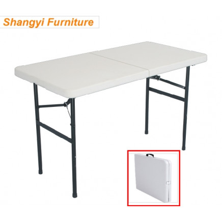 4-Foot Plastic Fold-in-Half Outdoor Table
