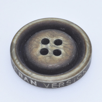 4-Holes Polyester Button with Logo Outside (RS2192)