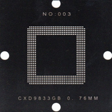 CXD9833GB Stencil 80x80mm