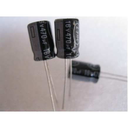 100pcs 470UF16V Electric Capacity