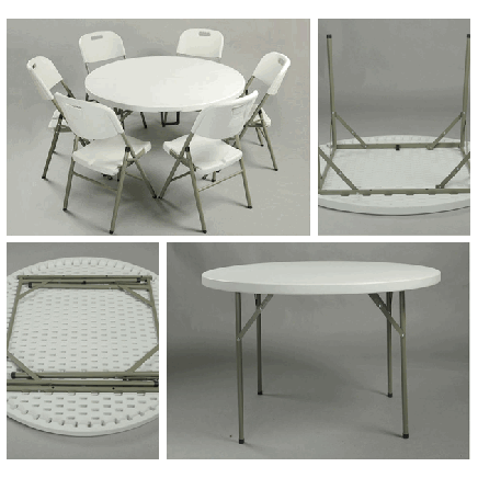 4ft Round Plastic Folding Table/Dining Table/Banquet Table (Sy-122y)