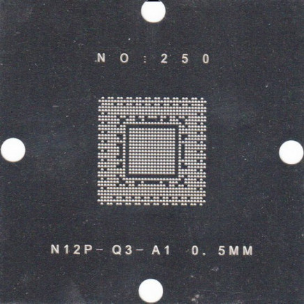 N12P-Q3-A1 Stencil 80x80mm