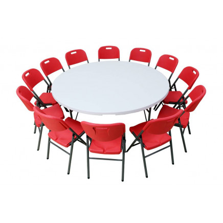 6 Foot Round Banquet Table Folding Chair (SY-183ZY)