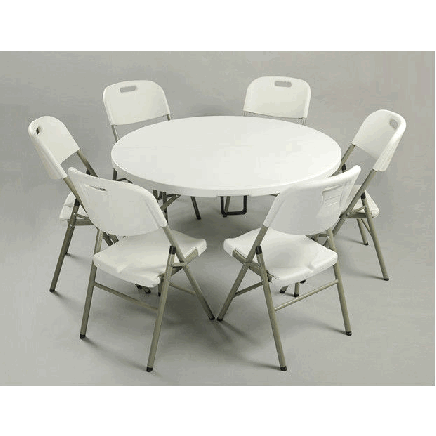 6ft Cheap Round Banquet Meeting Dining Plastic Folding Table