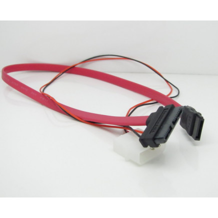 7+6 Pin SATA to SATA + 4 Pin Power Cable