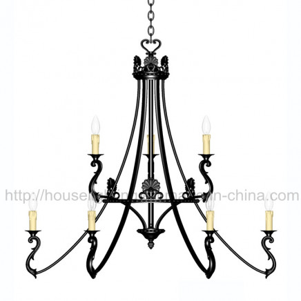 9 Candle Antique Chandelier (CH-850-5075X9)