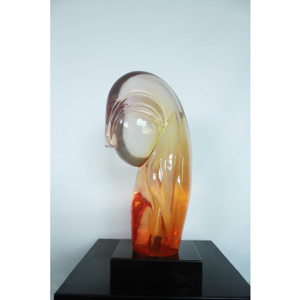 Abstract Clear Resin Crafts for Hotel Decoration Business Gift
