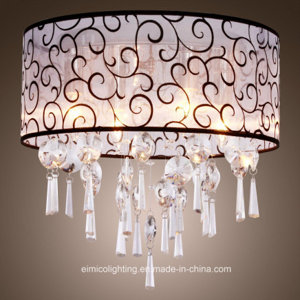 Acrylic Fabric Lamp Shape Crystal Ceiling Lights Em4750-5L