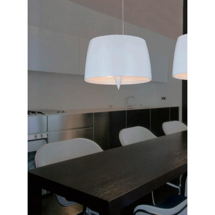 Aluminium Carbon Steel White Pendnat Light (928S)