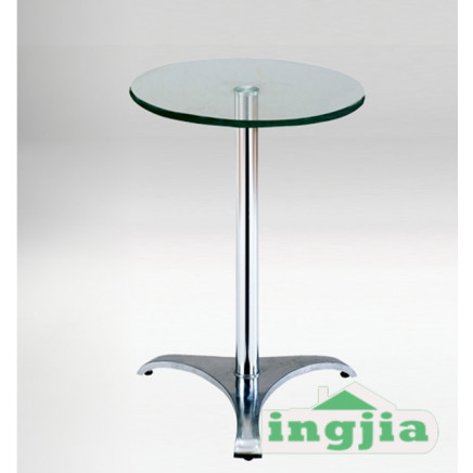 Aluminium Glass Dining Patio Leisure Metal Garden Table (JT-65)