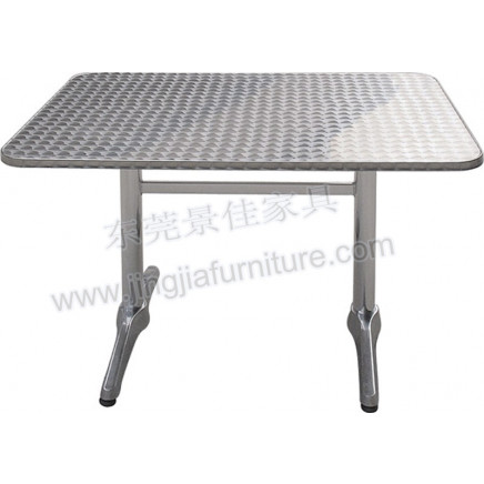 Aluminium Long Hotel Leisure Dining Coffee Garden Table (JJ-TS02)