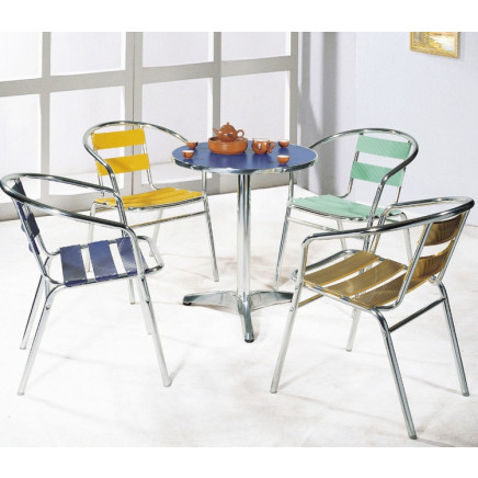 Aluminum Aluminium Leisure Coffee Dining Patio Outdoor Garden Chair