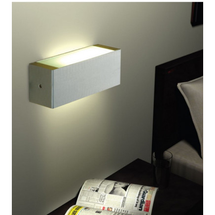 Aluminum Glass White Hotel Guest Room Wall Lights (MB8645SA-SR)