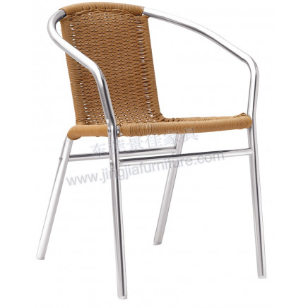 Aluminum Outdoor Garden Public Rattan Dining Chair (JJ-AR03)