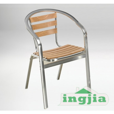 Aluminum Wood Leisure Garden Dining Outdoor Furniture (JC-38)