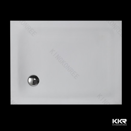 Anti-Slip off White Solid Surface Deep Shower Tray