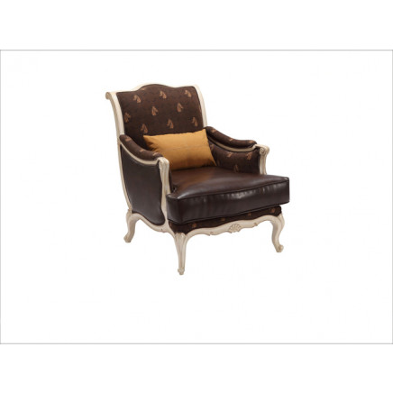 Antique Bedroom Furniture French Style Arm Sofa Chair (H136)