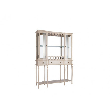 Antique French Style Furniture Glass Display Wine Cabinet (G387)