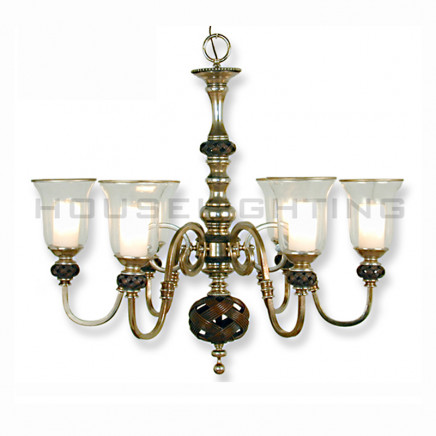 Antique Glass Chandelier CH-850-5018x6