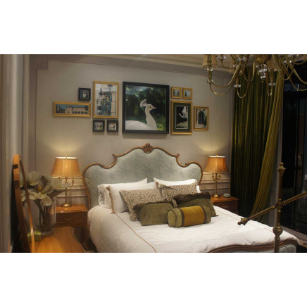 Antique Home Furniture Royal Bedroom King Size Bed Set (set15)