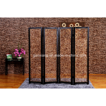 Antique Rattan Furniture Home Office Folding Screen