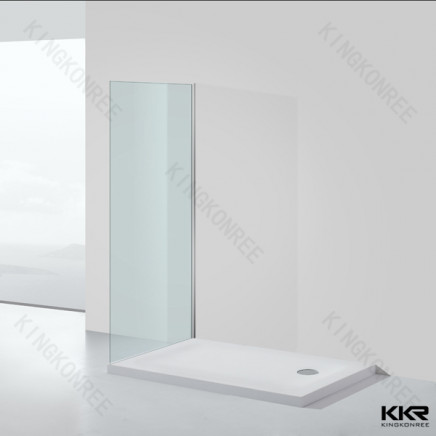 Bathroom Modern Matte White Stone Resin Shower Tray