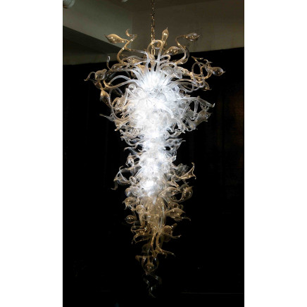 Beautiful Mouth Blown Glass Chandelier for Villa Decoration